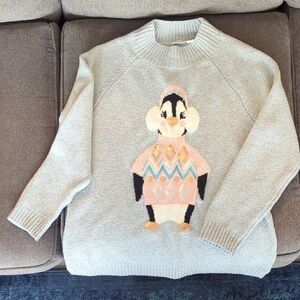 Grey Penguin Sweater